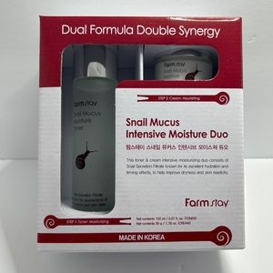 🍀 FarmStay 🍀 Snail Mucus Intensive Moisture Duo Toner Cream Korea Beauty SET🍀